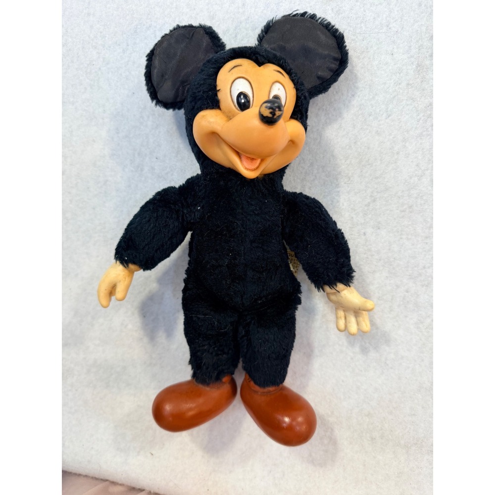 Vintage Applause  Walt Disney Mickey Mouse Plush Rubber face hands feet 11in